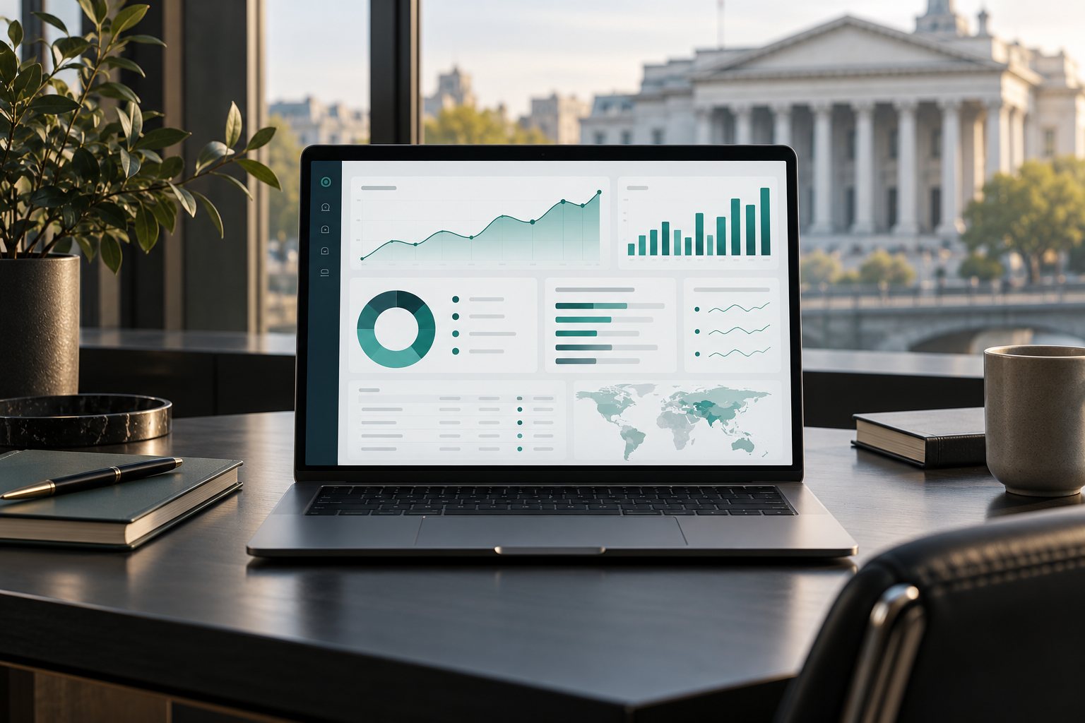 Ilustração de sistemas financeiros e crédito digital